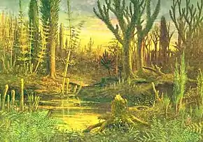 Image 73Artist's conception of Devonian flora (from History of Earth)