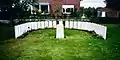 A "Duhallow Block" and related memorials for individual soldiers