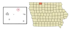 Location of Dolliver, Iowa