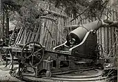 A good detail photo showing the breech and carriage details.