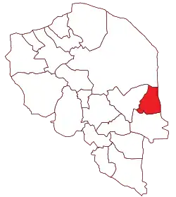 Location of Fahraj County in&nbsp;Kerman&nbsp;province