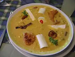 Image 15A bowl of fanesca served in Quito, Ecuador. A traditional soup of Ecuador served around Easter. (from Culture of Ecuador)