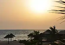 Image 2Sunset view from Farasan Island, the largest island of the Farasan Islands, in the Red Sea. It is located some 50&nbsp;km offshore from Jizan, the far southwestern part of Saudi Arabia.
