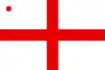 Vice Admiral of the White Squadron command flag 1805 to 1864 for use in the Kingdom of Great Britain and the United Kingdom.
