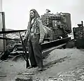 Druze Israeli soldier guarding a mobile power station with a Mauser Kar. 98k rifle, May 13, 1949.