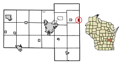 Location of St. Cloud in Fond du Lac County, Wisconsin.