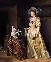Le chat angora, oil on canvas, 1780, 65 x 53.5&nbsp;cm