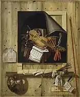 Cornelis Norbertus Gysbrechts, Trompe-l'œil (1665).