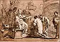 St Ambrose Addressing the Young St Augustine.