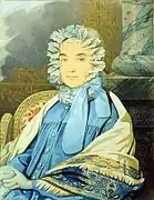 Natalya Petrovna in a portrait by Karl von Hampeln&nbsp;[de] (1830s)
