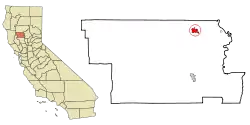 Location within Glenn County