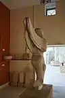 Gorgon of Paros, marble statue at the Archaeological Museum of Paros, 6th&nbsp;century&nbsp;BC, Cyclades, Greece