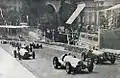 Just after the start of the race