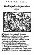 XLVIII. Châtier faut les enfants en jeune âge.