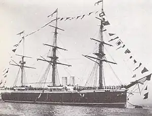 Commerell's flagship HMS&nbsp;Northampton