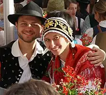 Image 25Traditional clothing and headgear of folk group in Kranj (from Culture of Slovenia)