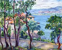 Above the Oustalet (View over Grimand), 1920, oil on canvas, 65 x 81&nbsp;cm, private collection