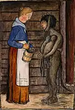 The Farmer's Wife and the Poor Devil with its Twins, 1899