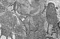Iberdjen Wan Tabarakat: engravings by Kel Essuf obliterated by paintings by the Round Heads