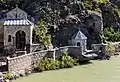 View of the church along Kura River.