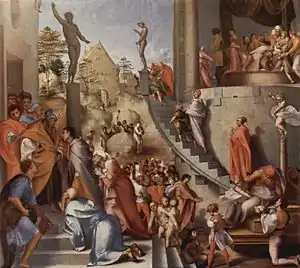 Jacopo Pontormo Joseph in Egypt, 1515–1518; Oil on wood; 96 x 109 cm; National Gallery, London