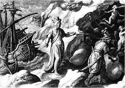 Odysseus in the Cave of the Winds by Stradanus  (possibly 1590-1599)