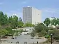 Jefferson Square seen from Finlay Park.