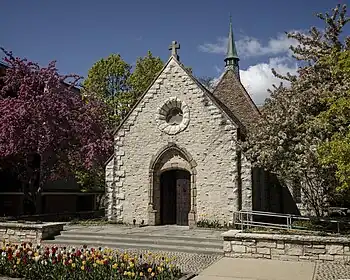 Image 8St.&nbsp;Joan of Arc ChapelPhotograph credit: Leroy SkalstadThe 15th-century St.&nbsp;Joan of Arc Chapel was initially built in the village of Chasse-sur-Rhône, France. Originally called the Chapelle de St.&nbsp;Martin de Seyssuel, it is said to have been the place at which Joan of Arc prayed in 1429 after she had met King Charles&nbsp;VII of France. The present name was given to the chapel when Gertrude Hill Gavin, the daughter of an American railroad magnate, had the derelict building dismantled, transported to America and rebuilt beside her French Renaissance–style château in Brookville, New York, in 1927. The chapel was undamaged when the château burned down in 1962, and was later given to Marquette University in Milwaukee, Wisconsin, once more being transported stone by stone.More selected pictures