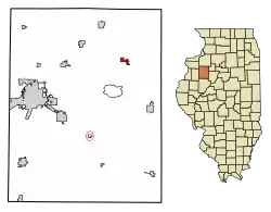 Location of Victoria in Knox County, Illinois
