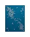 earthenware ceramic elements on wood, covered with Plexiglas