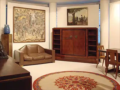 Salon by Emile-Jacques Ruhlmann for sculptor Joseph Bernard (c. 1930)