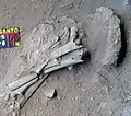 Burial 5. Excavation at phase 8.