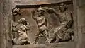The stoning of Saint Stephen, 14th-century bas-relief
