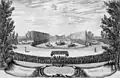 The third feast day (Troisième Journée) at L'Île Enchantée (The Enchanted Island), given by Louis XIV at Royal Opera of Versailles (Versailles Theatre). Ballet at the castle Alcina (9 May 1664).