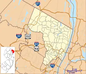 Alpine is located in Bergen County, New Jersey