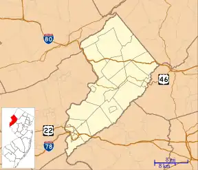 Springtown is located in Warren County, New Jersey