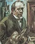 Self-portrait with Palette (1924), oil on canvas, 100 x 79&nbsp;cm., Museum of Modern Art, New York