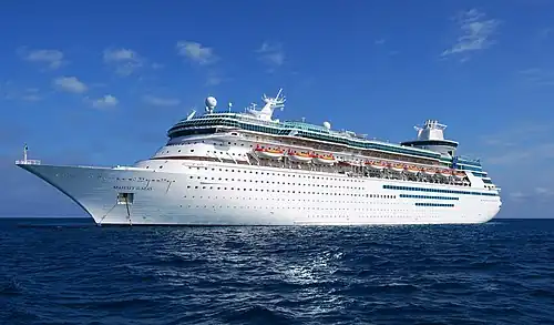 Image 14MS Majesty of the SeasPhoto credit: UpstateNYerMS Majesty of the Seas is a Sovereign class cruise ship owned and operated by Royal Caribbean International, a cruise line based in Miami, Florida. Her sister ship MS Sovereign of the Seas was the largest cruise ship in the world at the time of its completion in 1988.More selected pictures