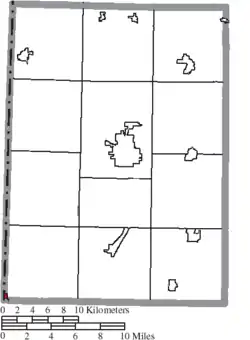 Location of College Corner in Preble County