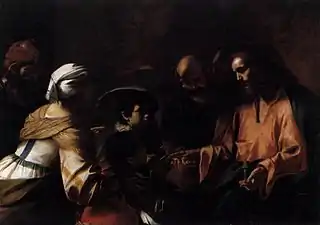 A Mother Entrusting Her Sons to Christ by Mattia Preti, c. 1635&nbsp;– c. 1636