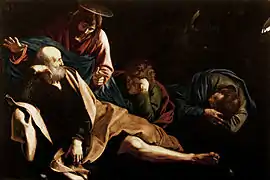 Caravaggio, Christ on the Mount of Olives 1605