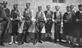 Officers of the Royal Montenegrin Army wearing their caps, 1904