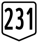 Route 231 shield
