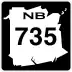 Route&nbsp;735 marker