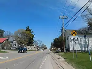 The hamlet of Java Center along Route 78 and Route 98.