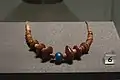 Amber and glass necklace, Czech Republic