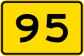 95&nbsp;km/h advisory speed