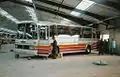 1978 Mercedes-Benz O303 / Plaxton Supreme (12-metre).  Supreme bodies on such chassis incorporated standard Mercedes-Benz fronts, and in some cases also Mercedes-Benz rears.  The outwardly hinged door was another non-standard feature.