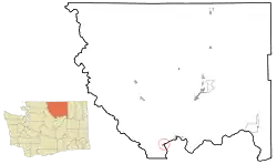 Location of Pateros, Washington