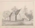 Drawing of the former monastery Sion (1847)